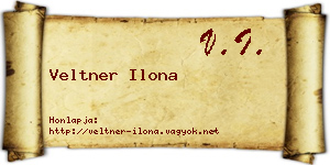 Veltner Ilona névjegykártya
